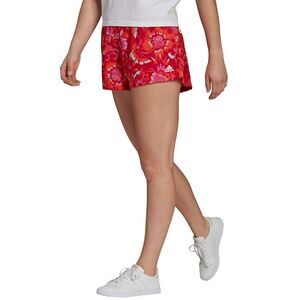 Adidas x Farm Rio Women's Floral Running Shorts M Red Pink Pull On